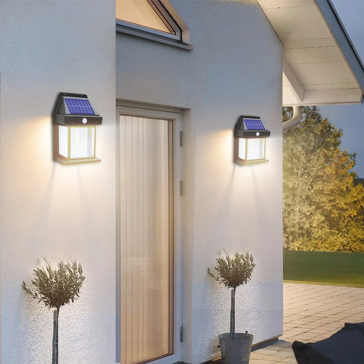 Solar Sensor Interaction Wall Lamp