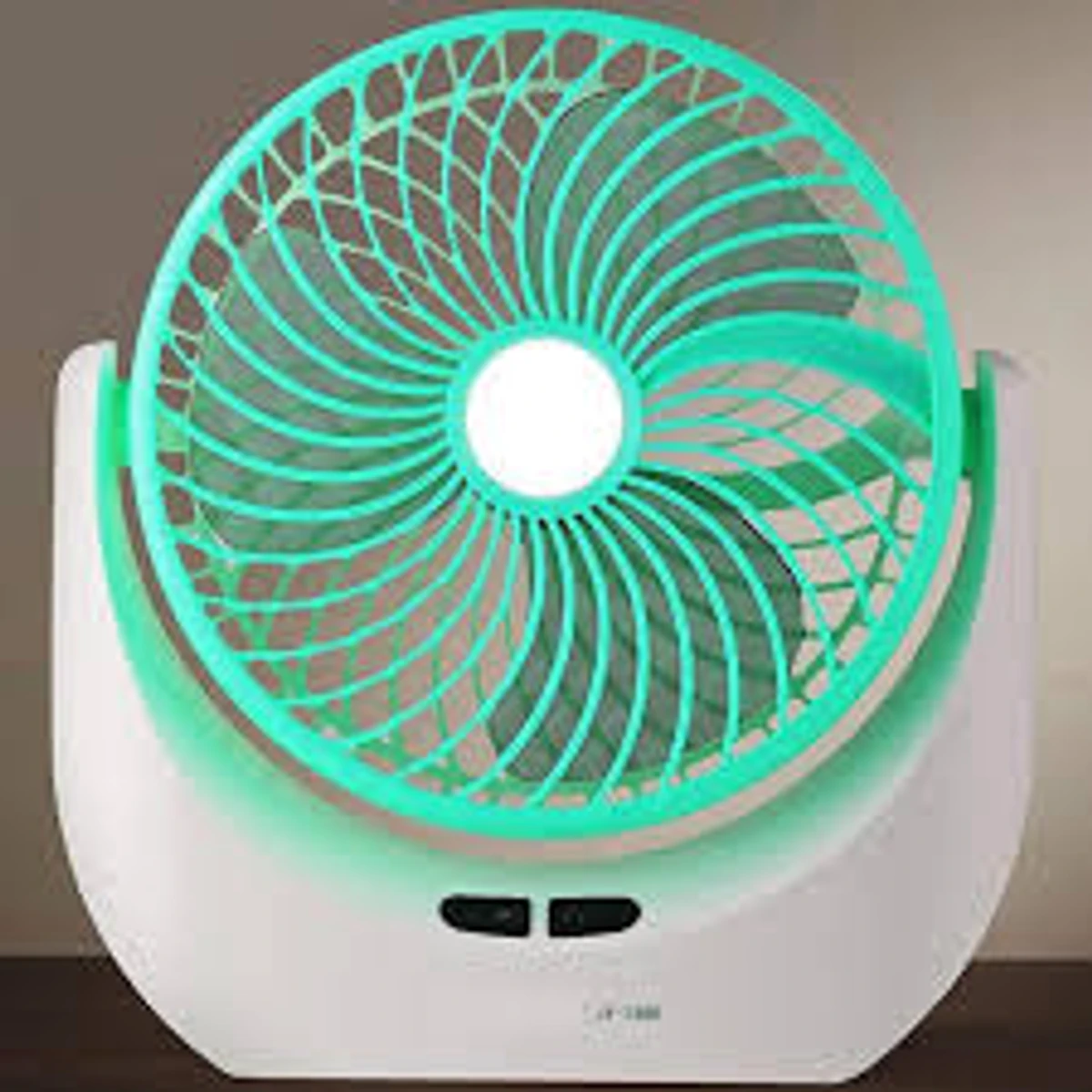 JY SUPER Portable Led Light With Mini Fan Charging Protection Strong Wind Fan With USB Port - Rechargeable Mini Fan